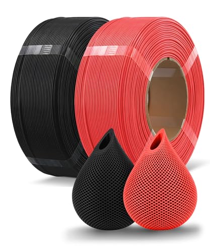 Image of OVERTURE 2 Pack 1kg High Speed Refill PLA Filament, Red+Black