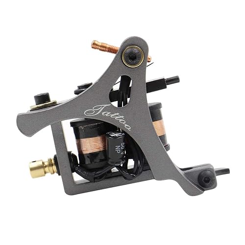 Miniatura 2 de Kit completo de tatuaje, kit de máquina de tatuaje Yuelong de 4 bobinas, pistolas de tatuaje con fuente de alimentación, tintas de pigmento de pedal