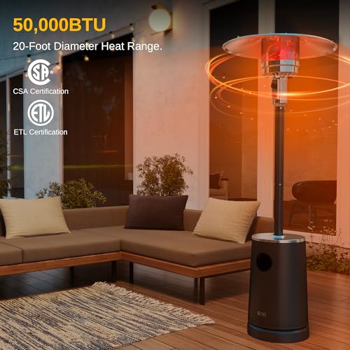 Eastoak50000btupatioheaterwithsandboxtabledesigndoublelayerstainlesssteelburnerwheelstripleprotectionsystemoutdoorheaterforhomeandresidentialpinecone Urban Country Home Decor East oak 50000 btu patio heater with sand box table design double layer stainless steel burner wheels triple protection system outdoor heater for home and residential pinecone urban country home decor