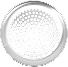 HEMOTON Stainless Steel Bakeware Stainless Steel Pizzas Pan Pizzas Tray with Hole Pizza Tray for Oven Pizza Baking Supplies Stainless Steel Baking Sheet