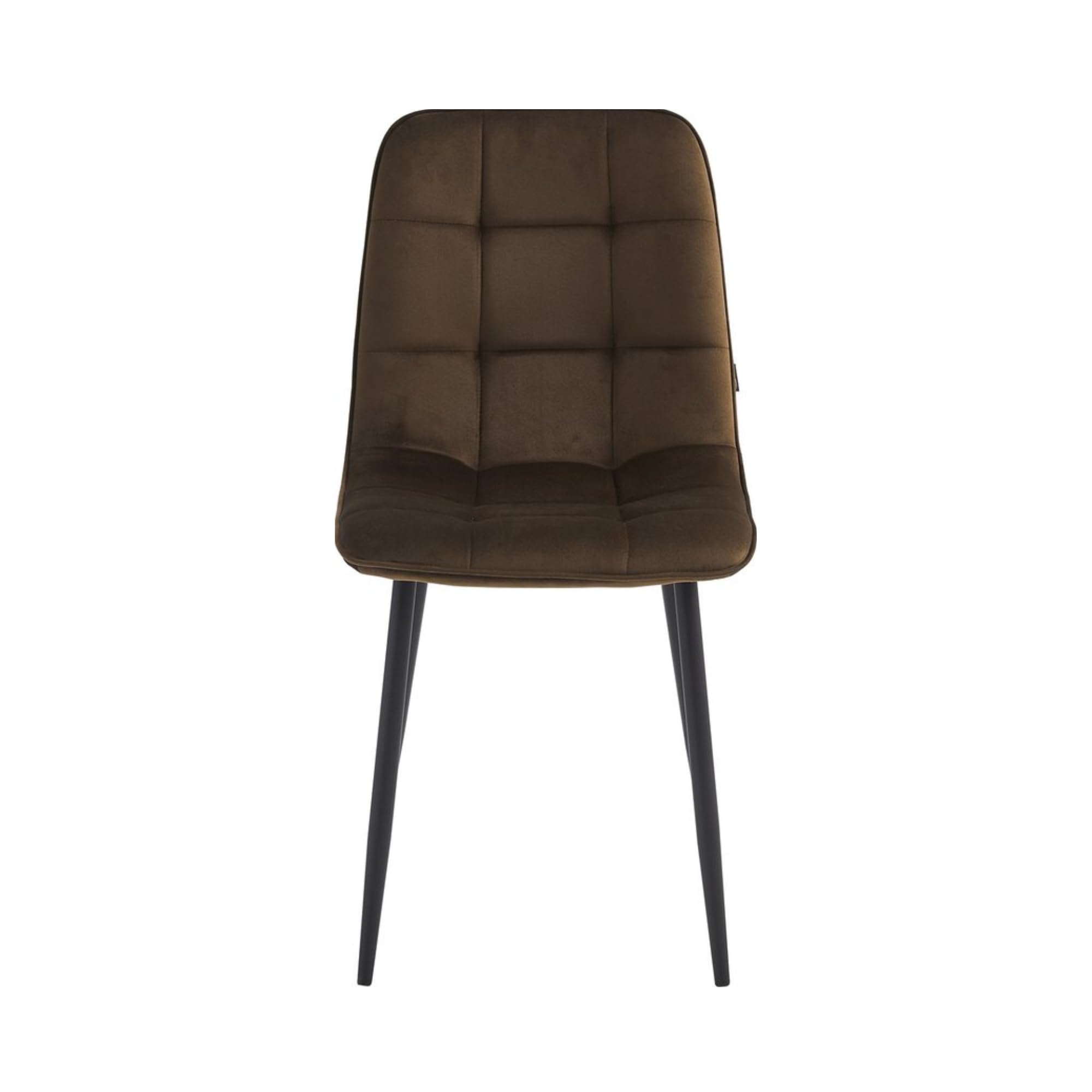Ela Esszimmerstühle - 6er Set - Braun - Samt - Für Esszimmer, Küche & Wohnzimmer - Modernes Design