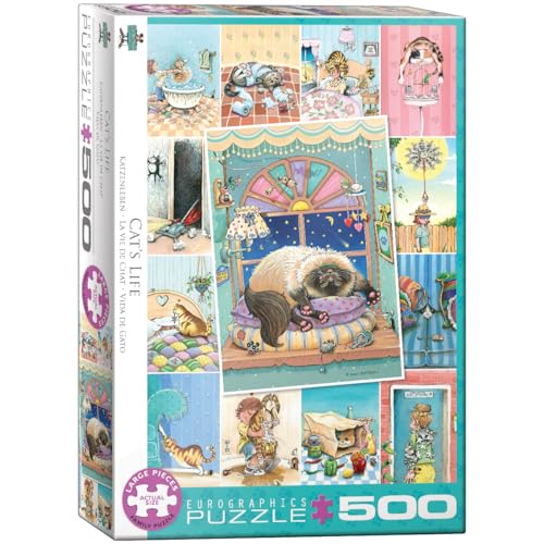 EuroGraphics Gary Patterson-Puzzle (500 Piezas), diseño de Gato, Multicolor (6500-5366)