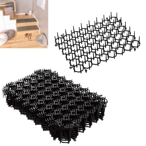 LiJuanWang Tappetino deterrente per Gatti,6 Pezzi Tappetino Repellente per Gatti,20 x 15 cm Tappetino Anti Gatto,Tappetino deterrente per Animali Domestici per Giardini Interni ed Esterni