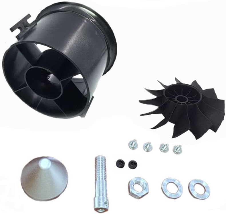 RC 70mm Duct Fan Unit 12-Blade Propeller Kit Set for RC 1500g Ducted Fan EDF Jet Airplane