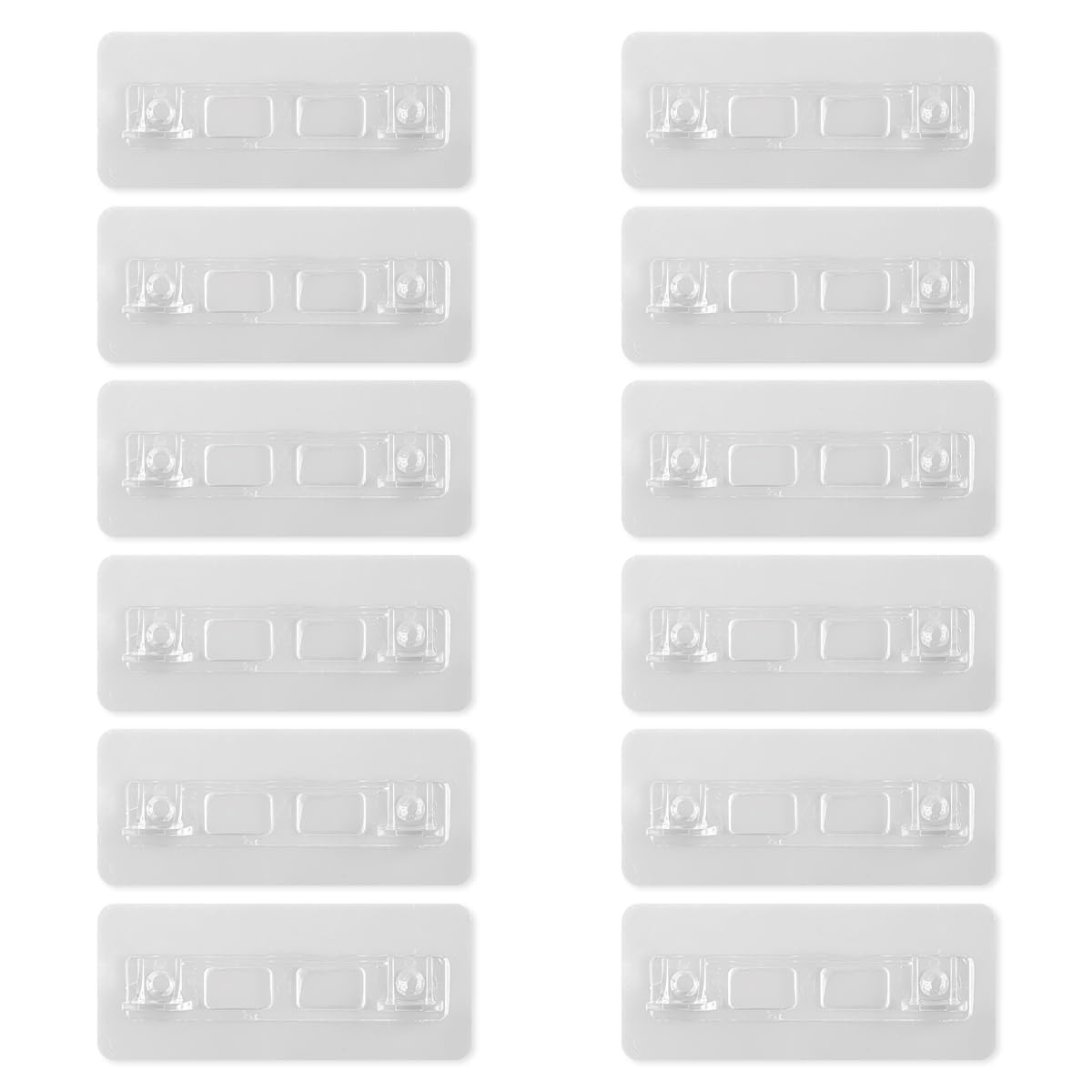 Lotsdonxia Transparent 12 Pcs Acrylic Adhesive Shelf Brackets – Punch-Free, Heavy-Duty Support Pegs For Cabinets, Shelves & Closets