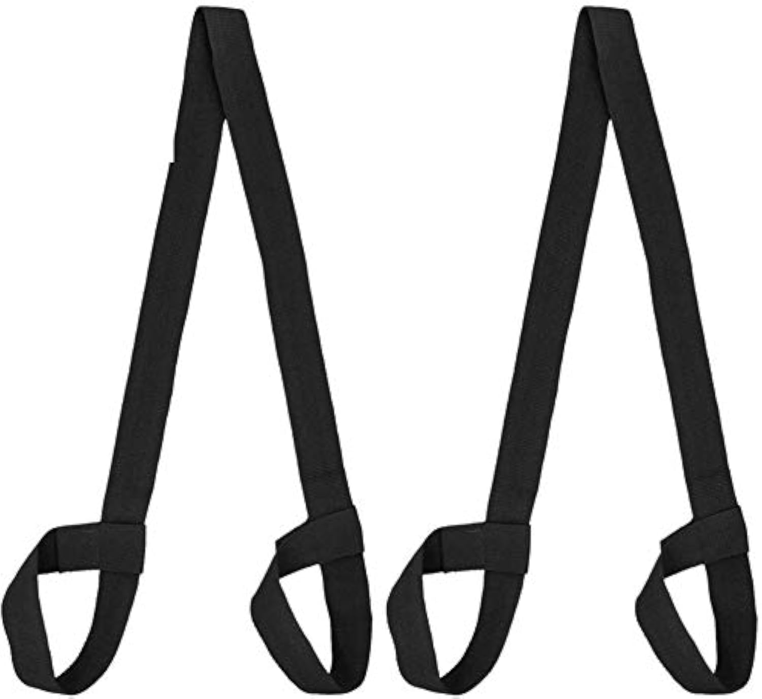 WannGe Durable Yoga Mat Harness Strap Sling, Yoga Mat Carrying Strap - Black 2pcs