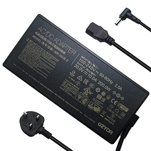 Sponsored Ad – 200W 20V 10A ADP-200JB D AC Adapter Charger for ASUS ROG Zephyrus GA503QS GA503QR GA503QM Strix G15 G513QC G513Q G513IE TUF Dash F15 FX516PR FA506QR Laptop Power Supply