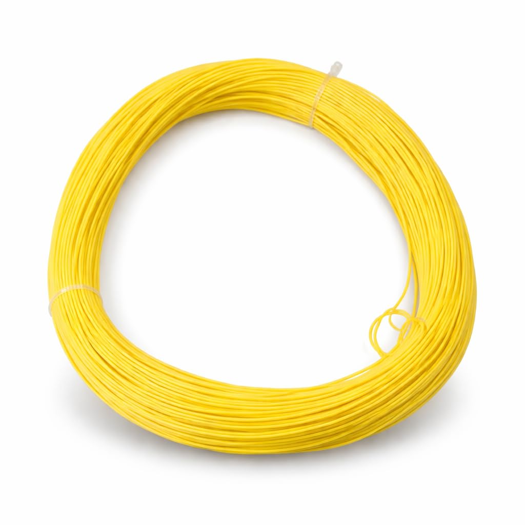 Nextage Badminton String Roll 105 Meter | High Elasticity Durability Multifilament Gut for Powerful Smash & Control | Suitable for All Badminton Rackets | One Roll Strings for 10 Rackets (Yellow)