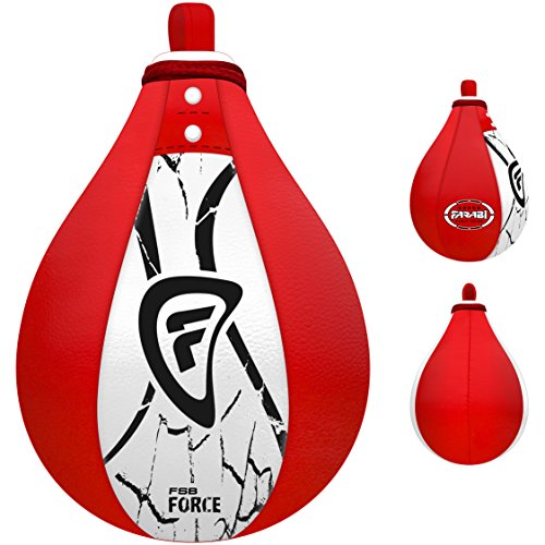 boxing speed balls, punching bags, punching speed training bags (Red/white)