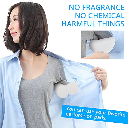 Underarm Shields Armpit Sweat Pads - iAbler [60 Pack] Fight Hyperhidrosis With Underarm Sweat Pads for women and men, Disposable Garment Guards For Women and Men - Individually Wrapped