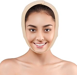 Chin Strap,Face Slimming Belt Facial Cheek V Shape Lift Up Thin Mask Strap V-Line Chin Cheek Lift Up Band Face Line Anti Wrinkle Beauty Tool Double Chin Reduce Bandage for Woman Man (L)