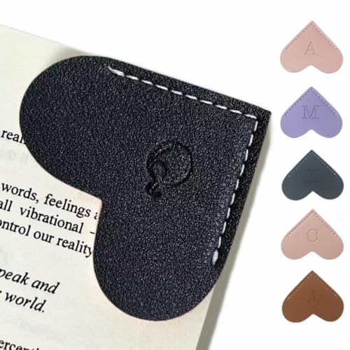 Black Personalized Leather Gifts Bookmark for Women & Men Book Lovers Gifts