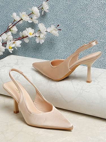 Image of Flat n Heels Womens Beige Pumps FnH 99897-BG