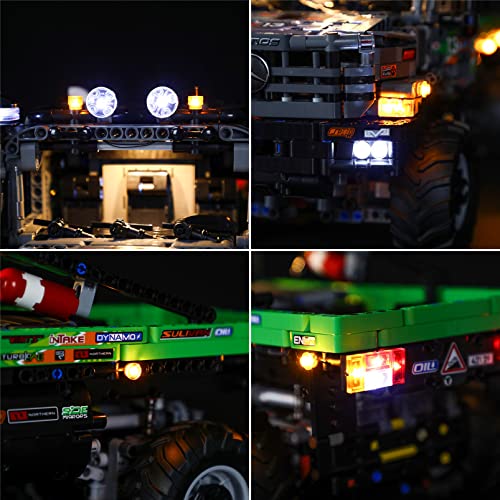 BSSW LED Lichtset für Lego 42129 Technic 4x4 Mercedes-Benz Zetros Offroad-Truck, Lego 42129 kompatibel, Lichtset ohne… – Bild 5