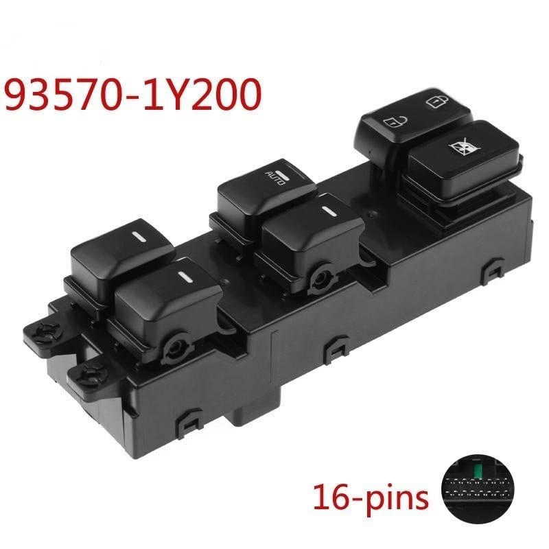 Alimentation électrique stable pour bouton de commande lève-vitre Kia Picanto 16 pins - 2
