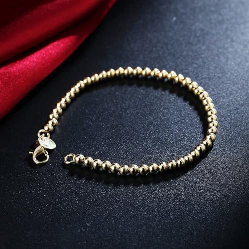 Bracelet en perles d'argent 925 de 4mm à porter au quotidien - 2