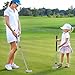 Vdaxvme Telescoping Golf Putter 2 Section Adjustable Aluminium Golf for Precise Strokes Control and Outdoor Training Antislip Grip Practice
