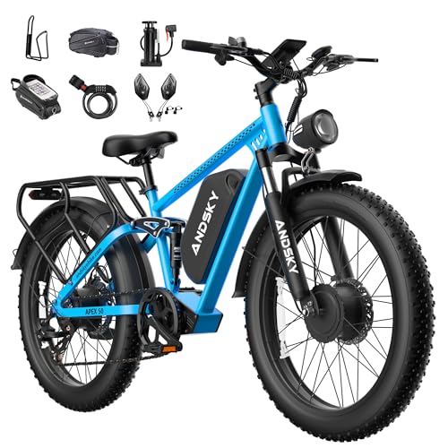ANDSKY 9000W Peak Dual Motor Electric Bike for...