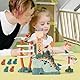 Rennbahn Spielzeug Dinosaurier Klettern Treppe Spielzeug Doppelschleifenbahn Rutsche für Kinder mit Musik Licht Intelligenz Pädagogische Puzzle Playsets für Kleinkind Jungen Mädchen ab 3