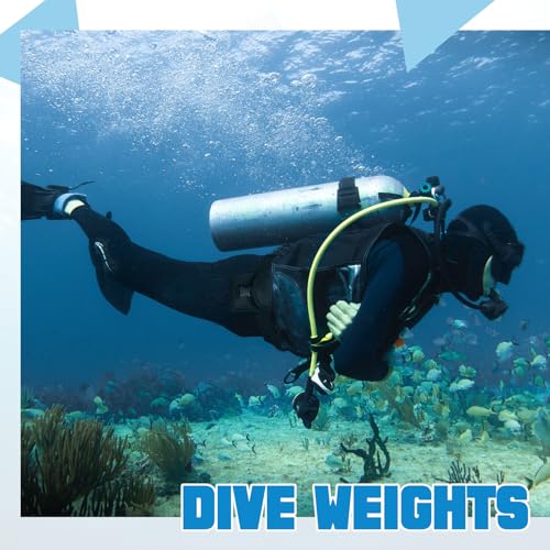 Tellegloww 2 Pack 2.2 Lbs Scuba Diving Weight System with 2 Black Nylon Belt Pockets for Buoyancy Control, Freediving, Spearfishing by Tellegloww - Image 7
