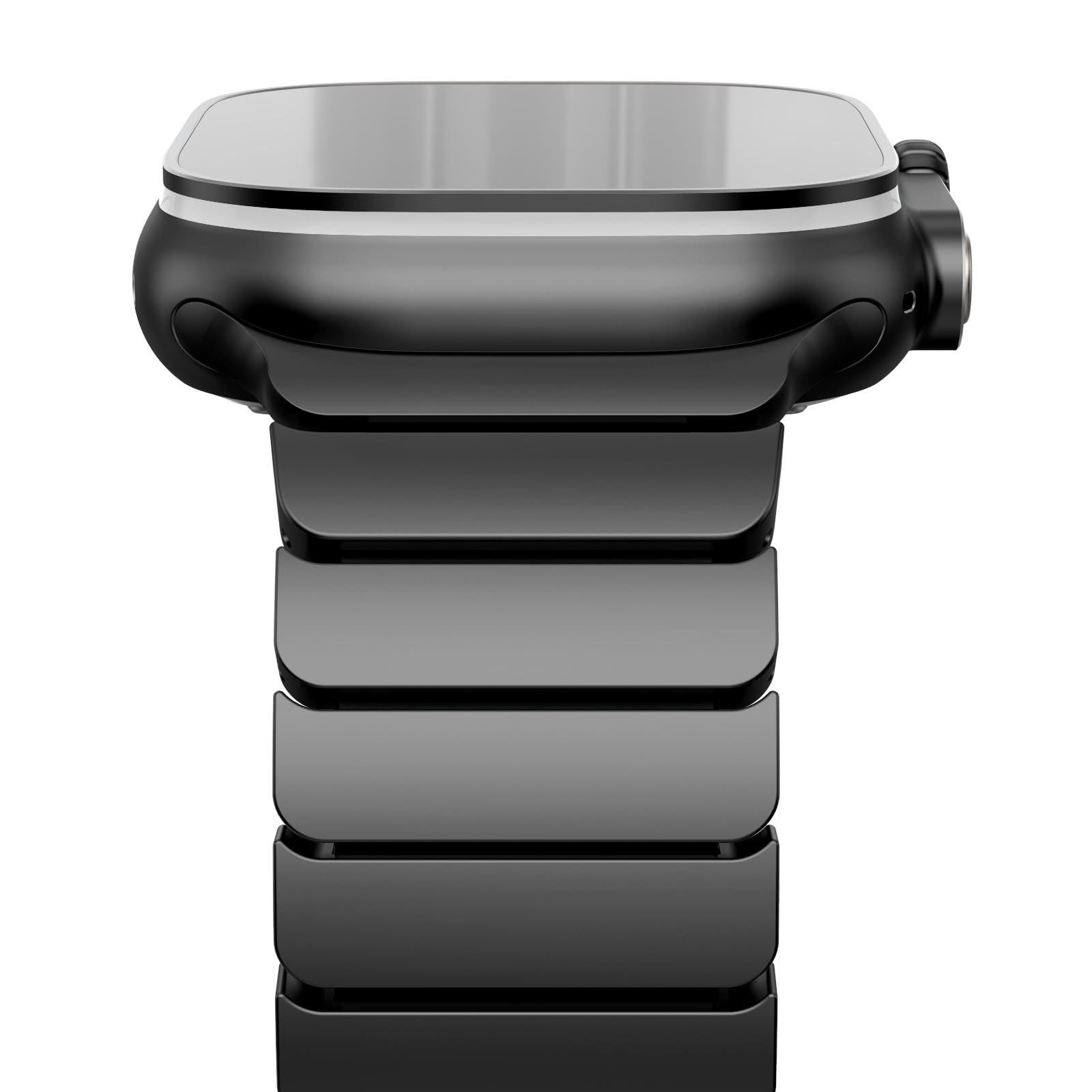 Fullife Correa de silicona de titanio para Apple Watch Ultra 49 mm