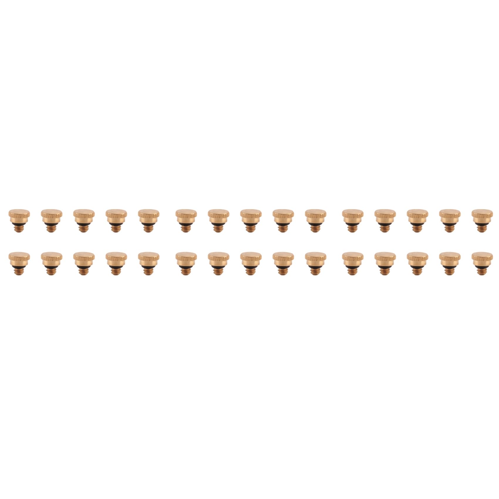 Jnchdghwa Gold 30Pcs 10/24 Thread Brass Misting Nozzle Plug Low Pressure Atomizing Mist Nozzle For Outdoor Cooling System