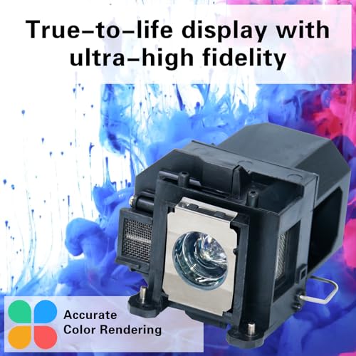 Image of V13H010L57 Replacement Projector Lamp Bulb for Epson ELPLP57 EB-440W EB-450W EB-450Wi EB-460 EB-460i EB-450WiEDU EB-460iEDU EB-460EDU with Housing