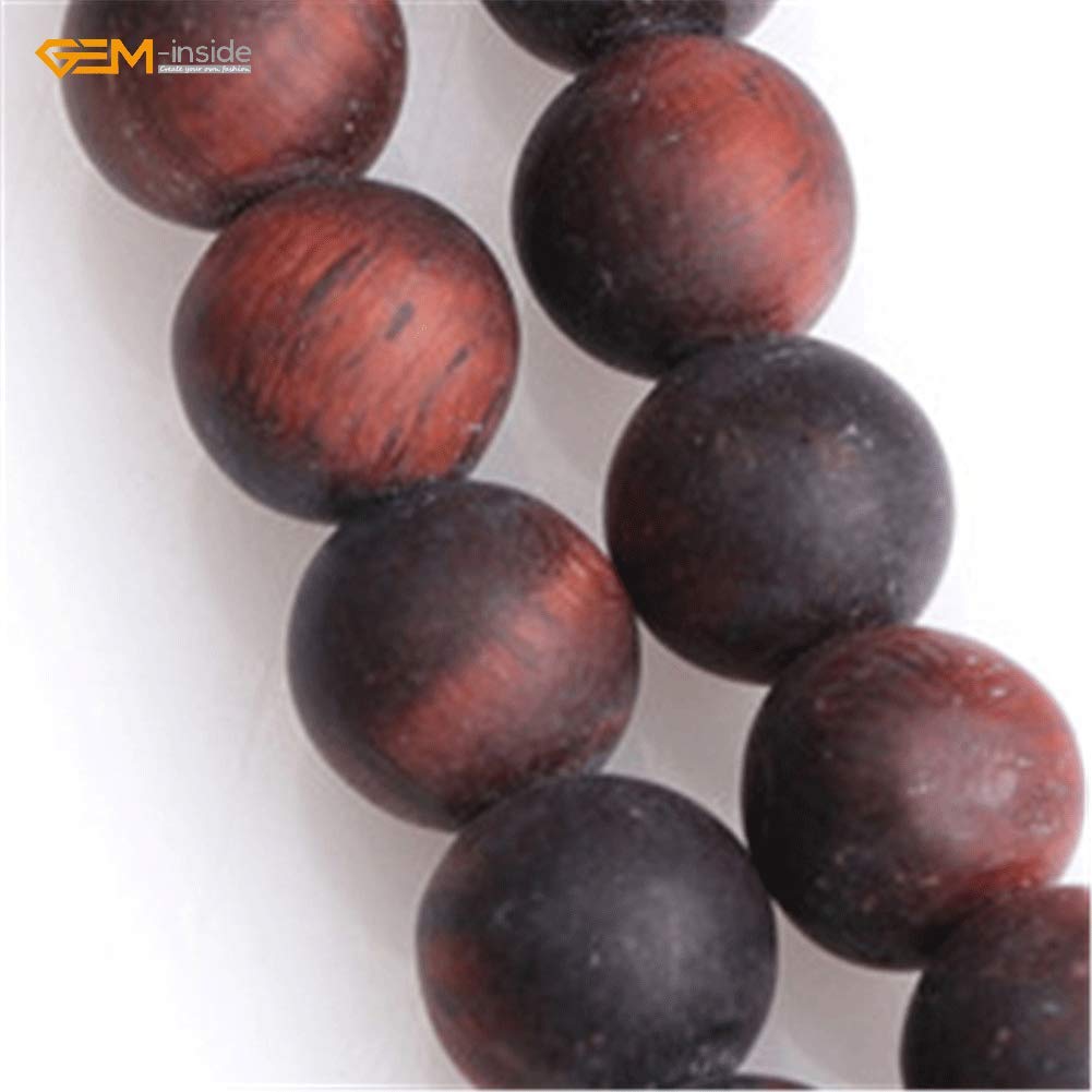 SHGbeads 6mm Frost Matte Red Tiger Eye Semi Precious Gemstone Round Loose Beads for Jewellery Making DIY Handmade Craft Supplies 15" - Image 3