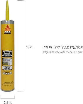 Sika Corporation 106711 セルフレベリング シーリング材 29オンス グレー