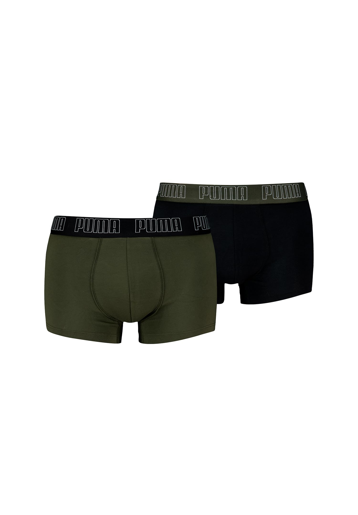 Puma Boxer Trunk Boxershorts Herren Everyday Unterhose Pant Unterwäsche 2er Pack, Farbe:Forest Night, Bekleidungsgröße:XL, kastanienbraun, XL
