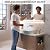 Electric Tankless Water Heater 110V, Instant Hot Water with Auto Temp Control & Self-Check, Mini Design for Bathroom Kitchen (3KW Deep Black)