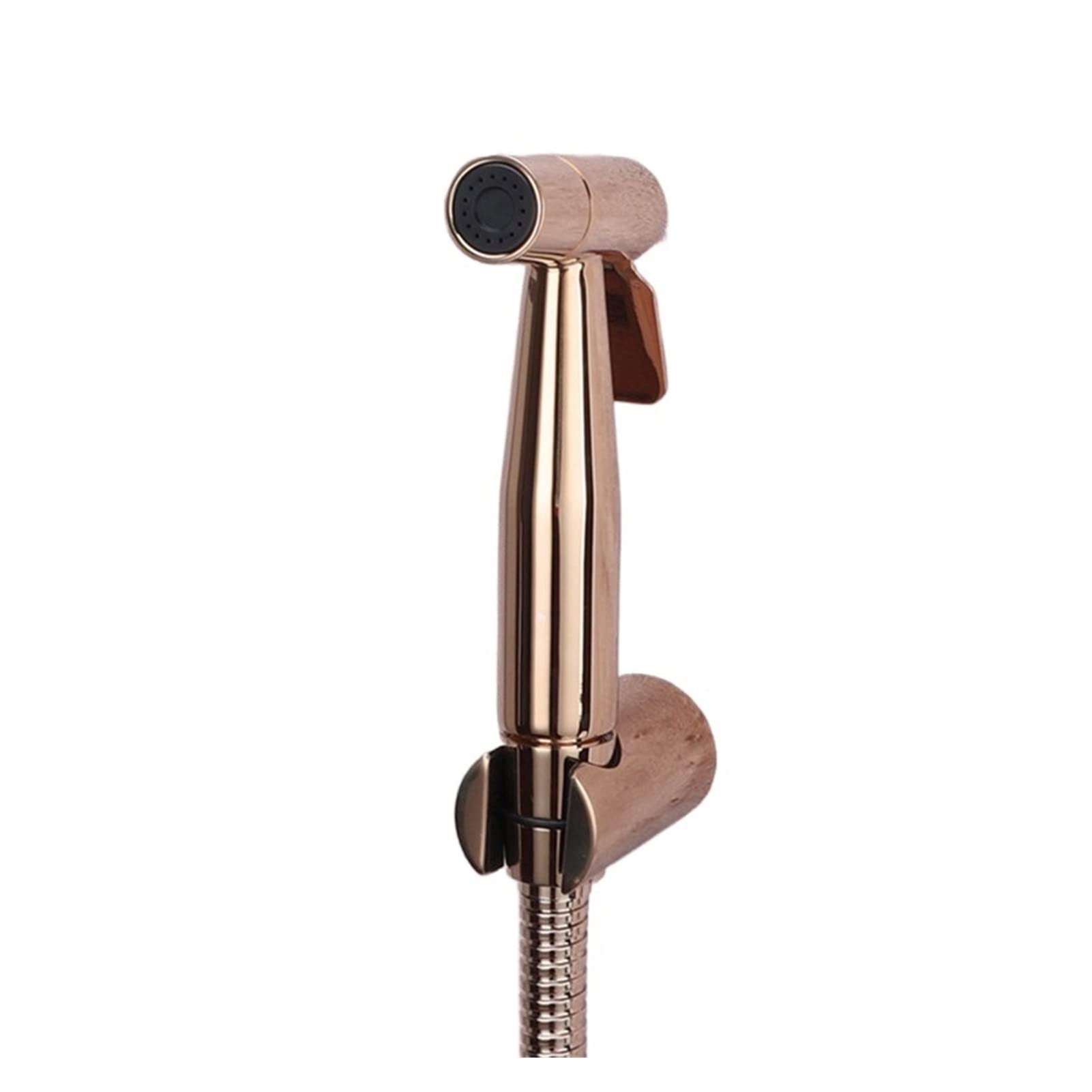 Ręcznie HELD BIDET Opryskiwacz Douche WC Zestaw Różowy Złoty Mosiądz Shattaf Głowica Prysznicowa Set Jet Bidet Faucet, Wodnooszczędny(Bidet faucet set B)