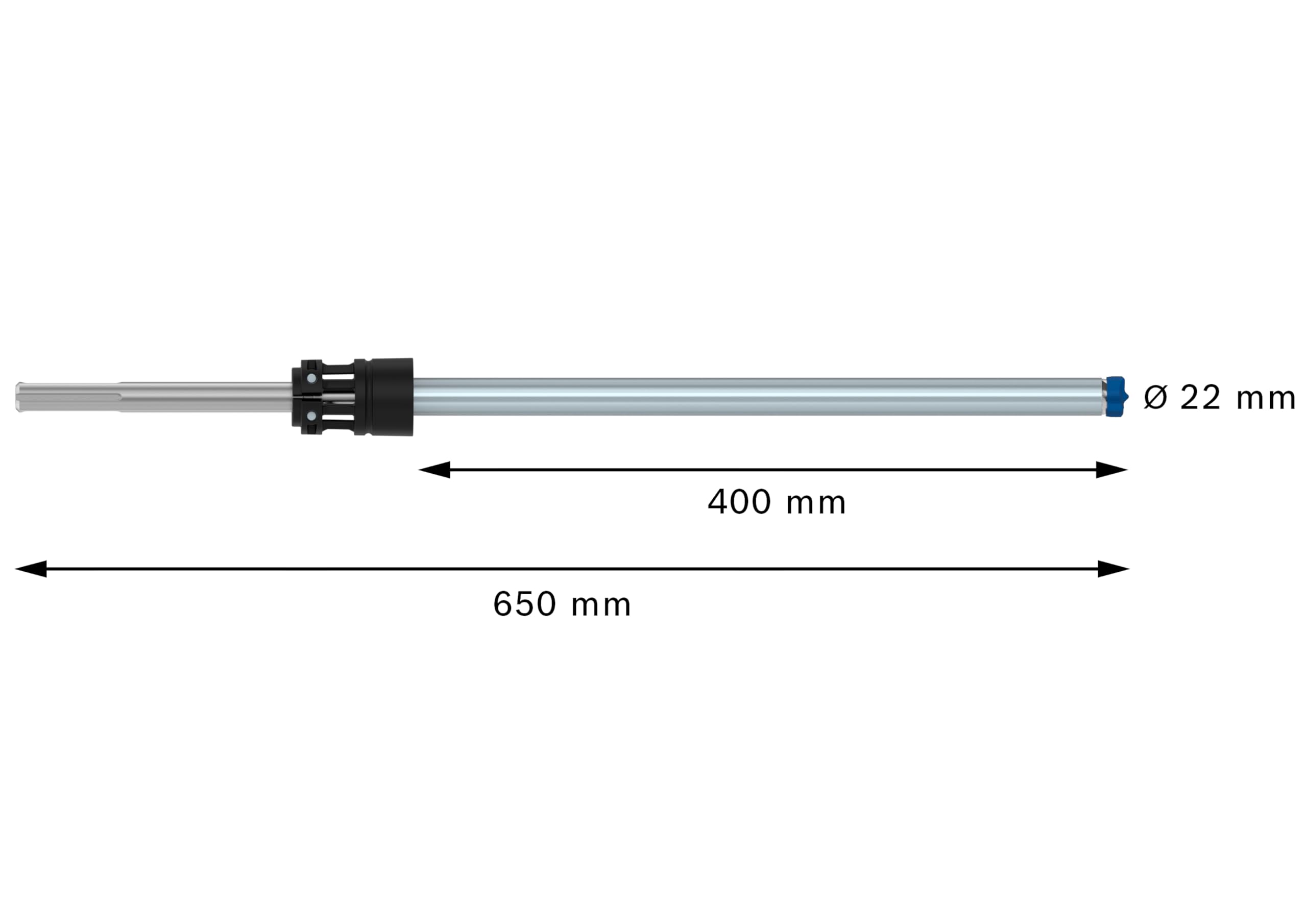 Bosch 1 x EXPERT SDS Clean max-8X wiertło udarowe do chemicznych kotwiczeń (Ø 22,00 mm, profesjonalne akcesoria do młotowiertarki)