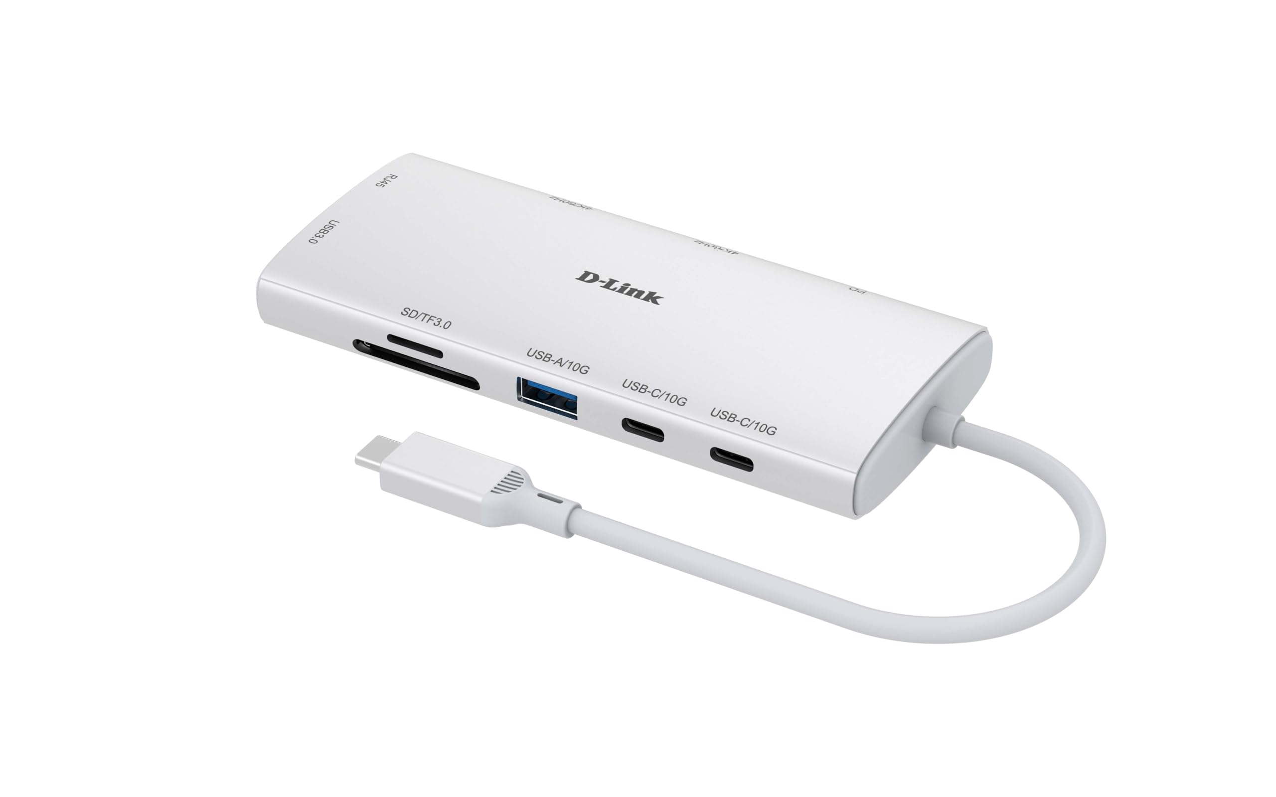 D-Link DUP-A01 Hub USB-C 10-in-1, 2x HDMI 4K@60Hz, USB 3.1/3.0, Power Delivery 100W, Lettori SD/microSD, Ethernet Gigabit – Docking Station per MacBook, PC Windows, Android