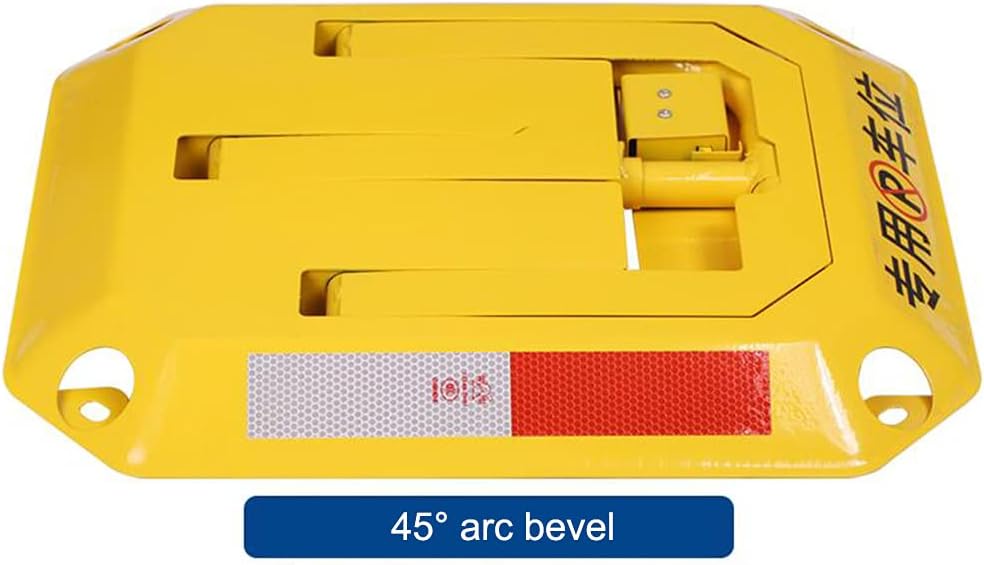 Folding Parking Barrier Removable Parking Space Lock, Car Park Driveway Guard Saver,Manual Parking Blocker,Anti-Pressure Parking Lock W/Reflective Markers image 5