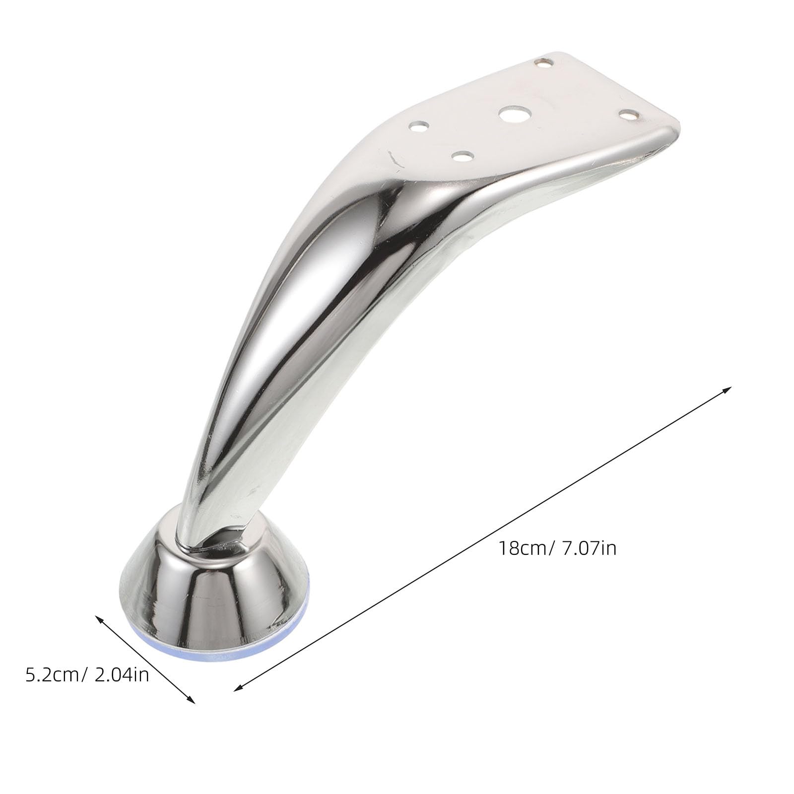 Healeved 4 gambe di supporto per poggiabraccia per manicure, staffe di montaggio curve in ferro per cuscino braccio per manicure e poggiapiedi per pedicure, accessori per poggiapiedi da tavolo da