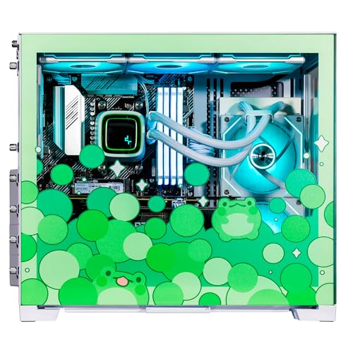 Image of Velztorm Minty Frog Custom Built Gaming Desktop PC (AMD Ryzen 7 5700X, GeForce RTX 5070, 32GB DDR4, 2TB PCIe SSD, RGB Fans, 240mm AIO, 850W PSU, WiFi 5, Bluetooth 5.0, RJ-45, Win 11 Pro)