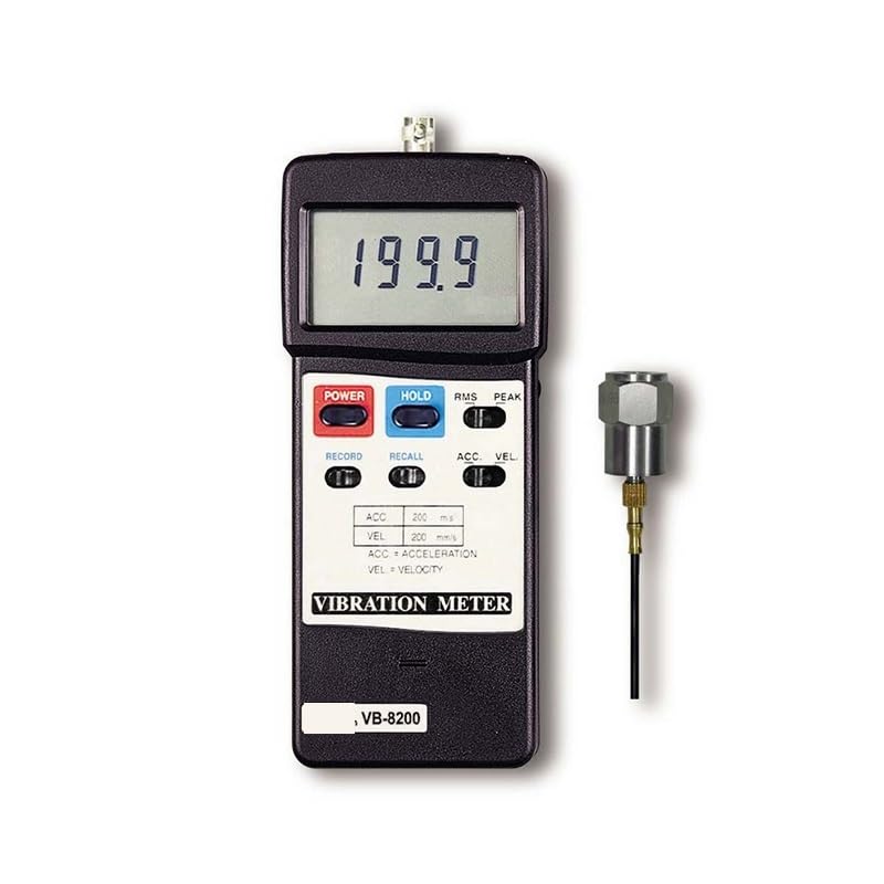 Vibrationsmessgerät, VB-8200 VIBRATIONSMESSGERÄT Frequenzbereich 10 Hz - 1 kHz, relative Empfindlichkeit entspricht ISO 2954