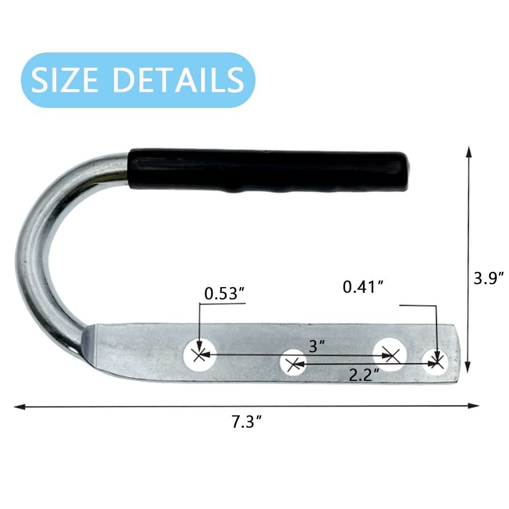 Trailer Coupler Lift Handle Grip for Fishing, Sailboat, Ski Boat Hardware Accessories, 7.3