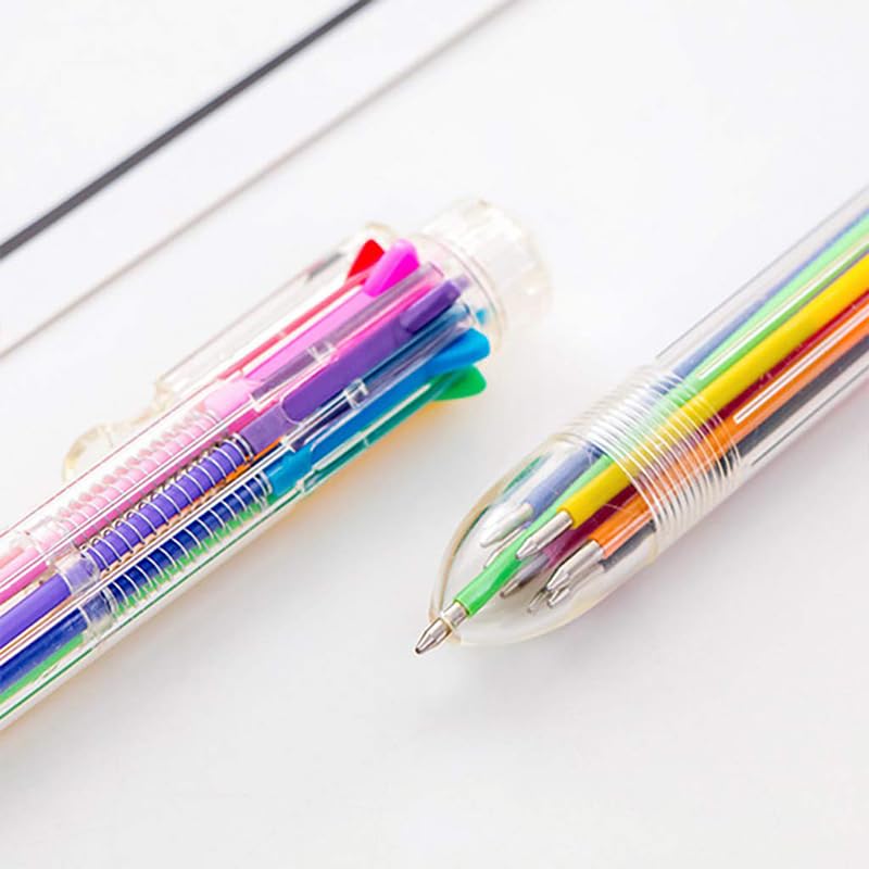 Amazon | 8色ボールペン 0.7mm 書きやすい 多機能ペン 油性 おしゃれ