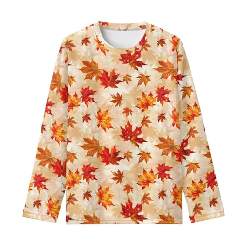 Girl Long Sleeve Shirts for Back to School Fall Winter Outfits Casual Crewneck Shirt for Teens Girls 3-16Y