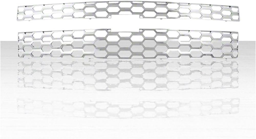 Auto Reflections 2pc Chrome ABS Grille Insert for Chevrolet Silverado 1500 1WT, 2WT LT 2014-2015