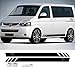 NCUIXZH Pegatinas de Ajuste de Coche California Edition 70 años Deportes calcomanía de Vinilo de Rayas largas, para Volkswagen Multivan T5 T6 2 Piezas
