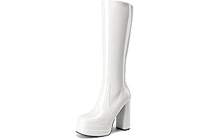 Women's Platform Heeled Knee High Boots