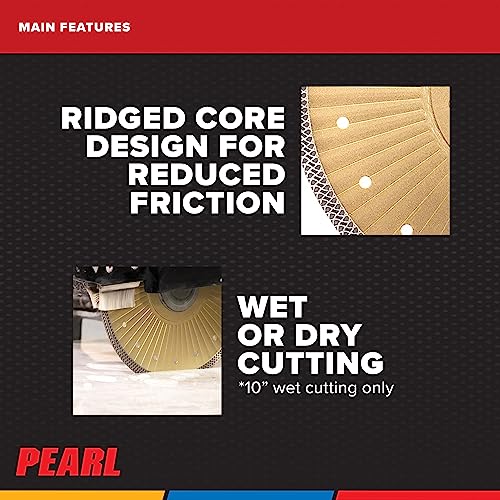 Image of PEARL ABRASIVE CO. P5 Thin Mesh Turbo Blade 10 inch 5 /8 inch-20mm-7 /8 Arbor
