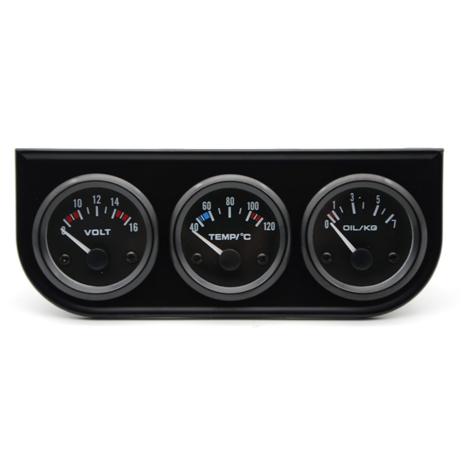 Misuratori tripli compatibili 9-32 V per tensioni Auto, Temperatura ' Acqua, Pressione ' Olio, misuratore Pressione ' Olio