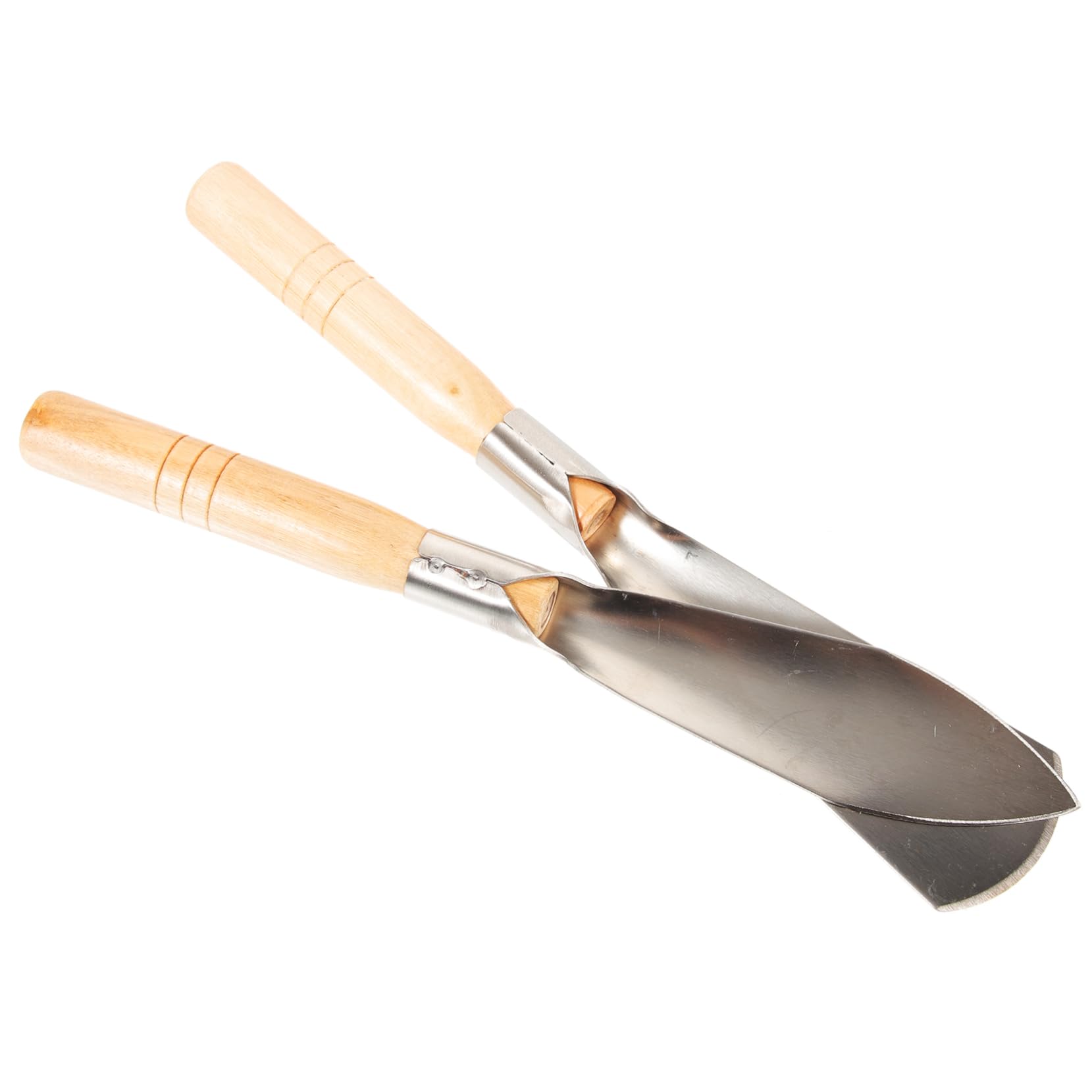 Milisten 2-Piece Garden Shovel Set Small Hand Trowel Spade Stainless Steel Wood Handle for Flower Planting Transplanting Weeding