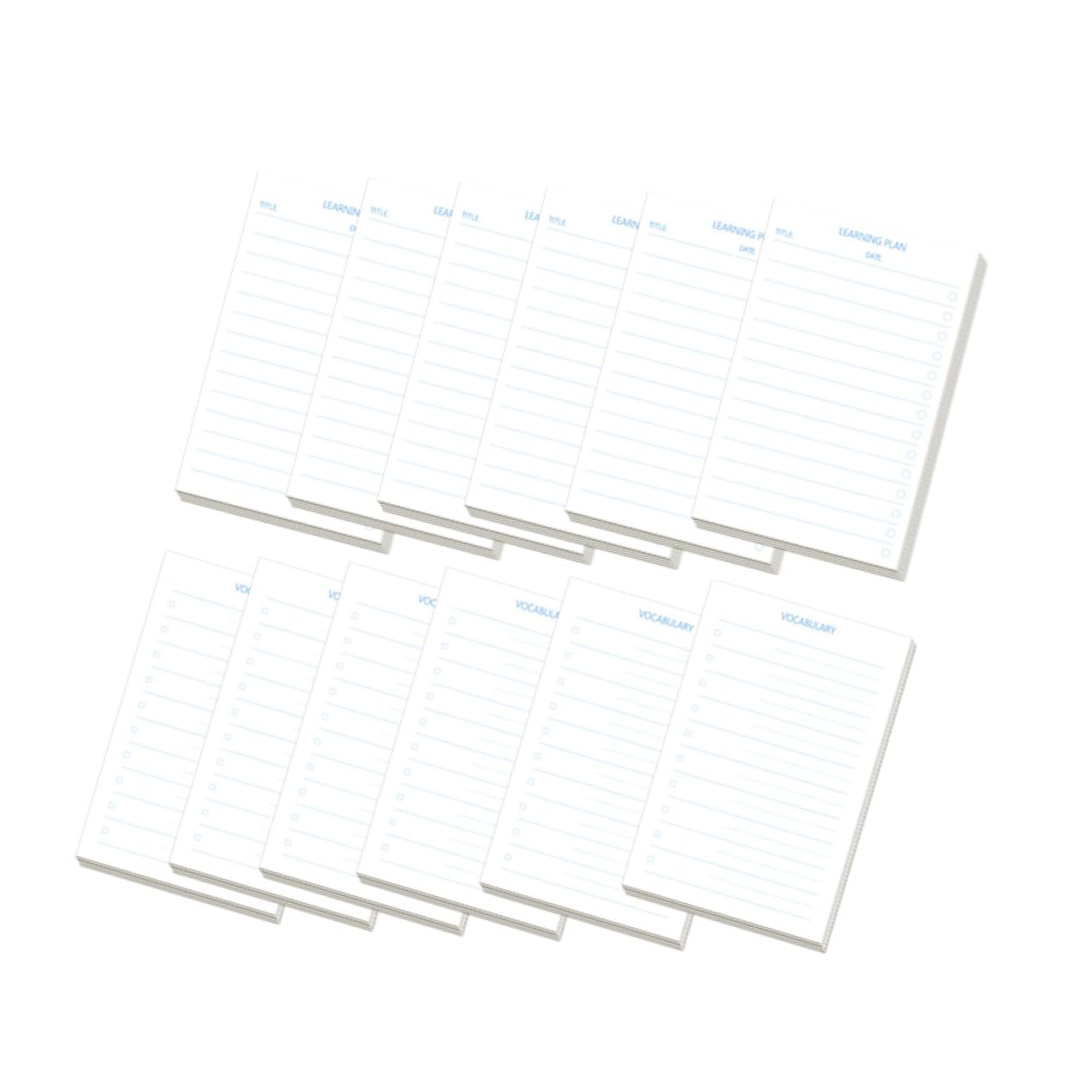 EXCEART 3pièces Carnets De Notes Avec Onglets Pour Étudiants De Cahiers De Planification Liste De Tâches Bloc-notes De Poche Pratiques Pour École Et Mémos