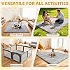 Baby Play Mat for Floor: Soft Support & Plush Feel Nursery Rug - Non Slip Crawling Pad for Toddler,Infant - 1.3'' Thick 47 x 47 Playpen Mat with Washable Removable Coth Cover (Light Grey, 47''x 47'') #4