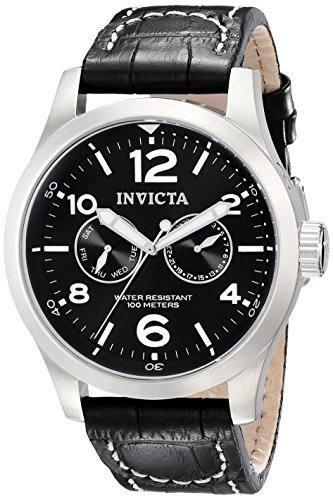 CrN^ Invicta II Men's Y jp 0764 Stainless Steel Watch with Leather Band v [sAi]